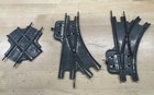Prewar O Gauge Tinplate Train Track LH/RH Switch Turnouts & Crossing — photo 1