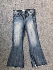 BKE Parker High Rise Super Flare Raw Hem Dist...