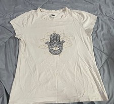 Disney Damen T-Shirt Weiß Kurzarm Rundhals P...
