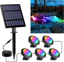 Solar Teichbeleuchtung RGB Unterwasser Licht Farbwechsel Gartenbeleuchtung