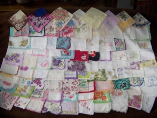178 vintage ladies hankie lot