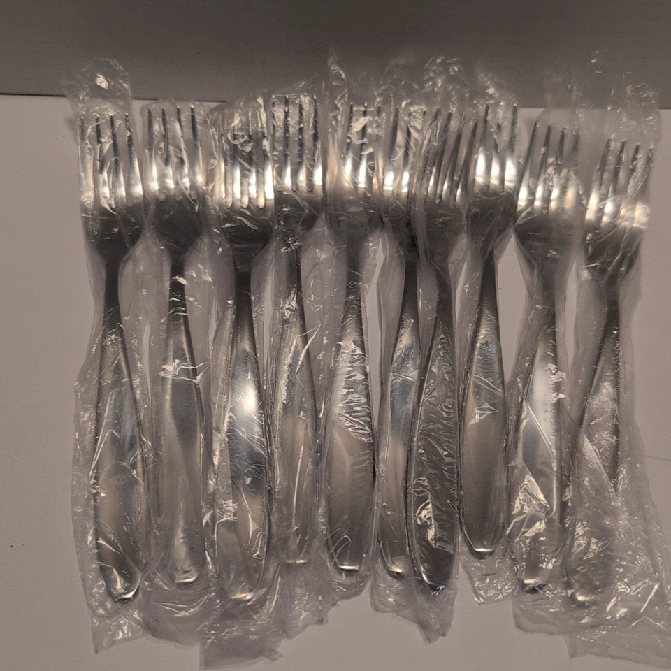 Lote de 12 tenedores de cena cubiertos de acero inoxidable Alessi para Delta Airlines Foto 2 de 4