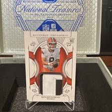 2025 Panini National Treasures RC Patch Dillon Gabriel Treasured Patches /49 Br…