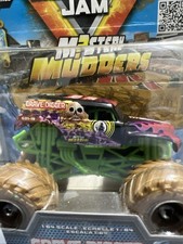 Monster Jam Grave Digger Gd1-19 Mystery Mudder 164 Black Red Flame