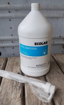 Ecolab 6102237 70% Alcohol Gel Hand Sanitizer, 1 Gal with Pump