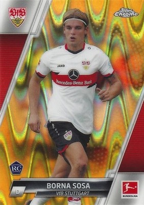 2021-22 Topps Chrome Bundesliga Soccer Cards Base Common  (91 - 100) Gold RayWav