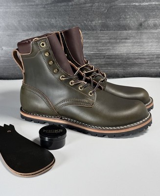Nicks Handmade Boots Ridgeline  6 EE HNW Thurman Greener pastures Zero Drop Wide