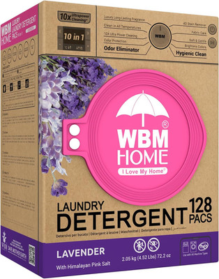 10-In-1 Laundry Detergent Pods, Fabric Softener with Lavender Extracts, High-Eff