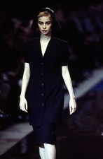 Yohji Yamamoto FEMME SS1996 Navy Jacket, Wool Gabardine