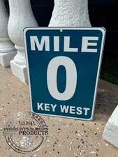 Mile Marker 0 Key West Sign – Hwy 1 Aluminum Florida Keys Conch Gift