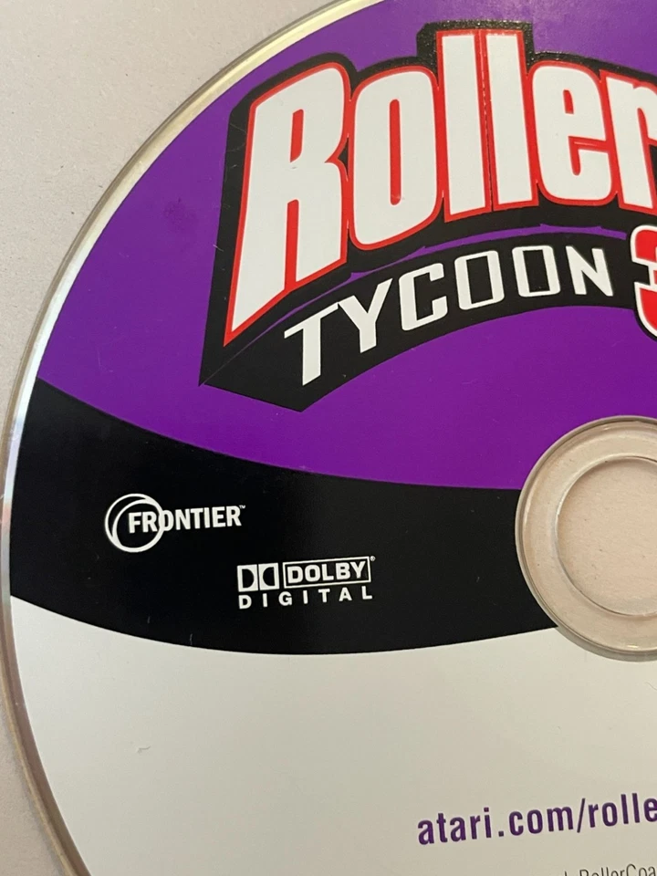 Roller Coaster Tycoon 3 ATARI PC CD-Rom Disk only - Image 4 of 4
