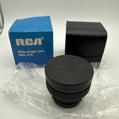 RCA WAL01A Wide Angle Conversion Lens with Adapters & Case For RCA Video Camera
