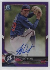 2018 Bowman Chrome Prospect Purple Refractor /250 Joey Wentz #CPA-JW Auto 4d3