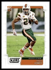 2019 Score Travis Homer Rookie Seattle Seahawks #418