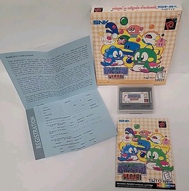 Neo Geo Pocket Color Bust-A-Move Pocket CIB Complete SNK Taito 1999 