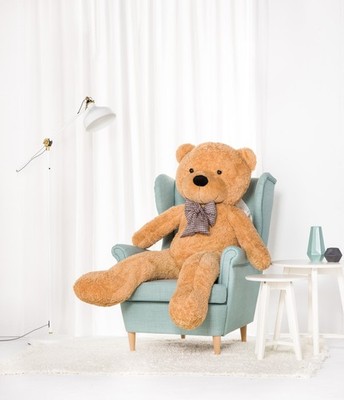 Teddybär Groß XXL (Beige, 160cm) Classico - Plüschbär, Kuschelbär XXL Plüschtier