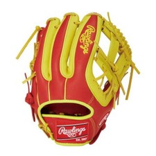 Rawlings Baseball Glove GR5HMN54G Soft Adult HOH MLB Color SYNC Scarlet Yellow