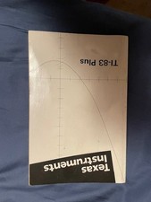 Texas Instruments TI-83 Plus Graphing Calculator Manual 90s Math Vintage