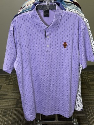 NWT MEN'S DUNNING GOLF POLO, SIZE: M, COLOR: ASTER (M10.28)