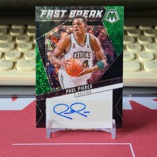 Paul Pierce 2024-25 Panini Mosaic Fast Break Black Auto 1/1 Boston Celtics