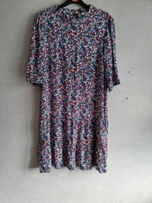Hush multicolor floral print tiered knee lenght dress size 12