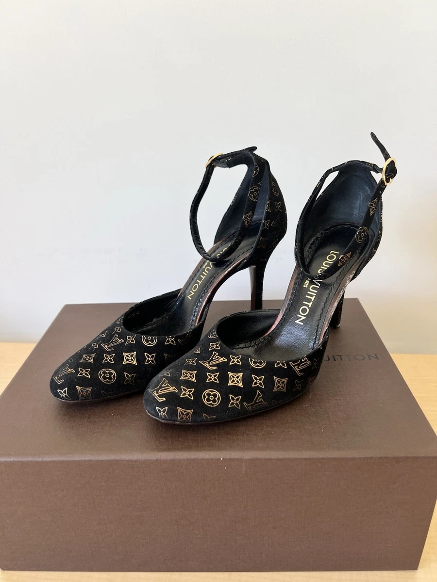 Louis Vuitton Suede High (3-3.9 in) Heel Height Heels for Women