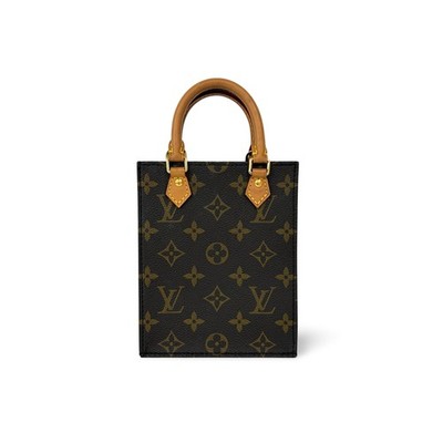 Kleine flache Louis Vuitton Tasche Monogram Canvas