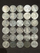 30 sztuk monet okolicznościowych 5 DM Republiki Federalnej Niemiec 1968-1983