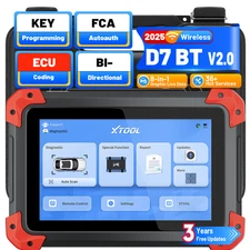 XTOOL D7BT Wireless Car Bidirectional OBD2 Diagnostic Scanner Tool 36+Services