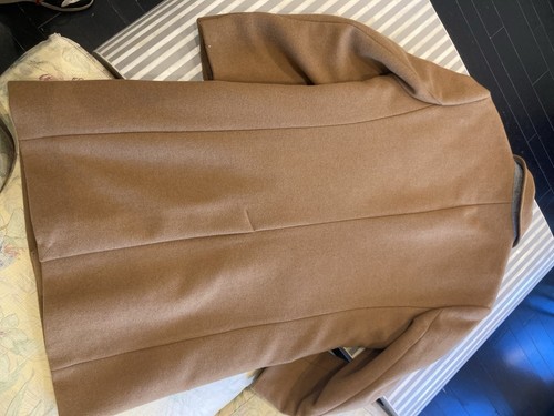 J. Crew Factory Men's Wool Blend Thompson Topcoat Tan Heather Acorn | Size 42 - Picture 4 of 17