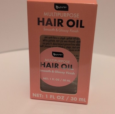b-pure Hair Oil Smooth & Glossy Finish No Silicones Sulfates 1 fl oz / 30 mL