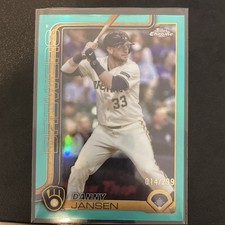 2025 Topps Chrome Update Teal /299 Danny Jansen USC122 Brewers Baseball