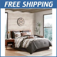 Rustic Lodge Cabin Comforter Set - Bitter Creek, Grey/Brown