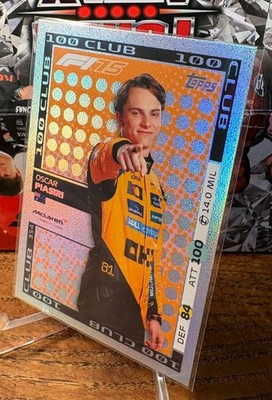 Topps Turbo Attax 2025 Oscar Piastri 100 Club Holo #354 F1 McLaren
