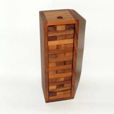 Wooden Jenga Tower Game Samena Hardwood Box Verflixter Turm