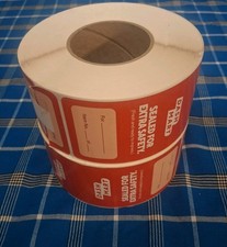 DoorDash DashMart Grocery Delivery Bag Sealing Stickers 2 Rolls 1000-Pcs Labels