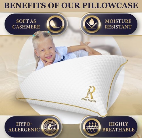 Queen Memory Foam Pillow, Adjustable Shredded Odor-Free Pillow for Neck & Sho... - Picture 6 of 9