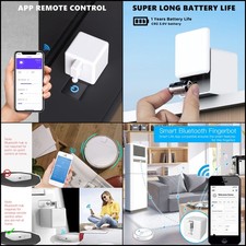 Smart Switch Button Pusher Wireless Fingerbot Plus No Wiring Tuya App Alexa Home