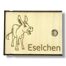 Eselspiel Holz personalisiert • Gesellschaftsspiel Geschenk Kinder & Familie