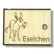 Eselspiel Holz personalisiert • Gesellschaftsspiel Geschenk Kinder & Familie