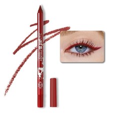 evpct 1Pcs Red Color Gel Glitter Eyeliner Pencils Set for Women Waterline Wat...