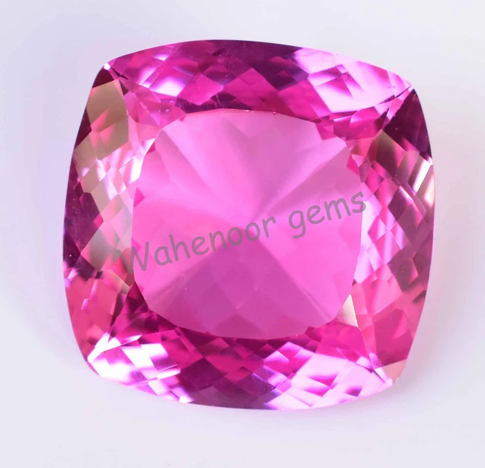 Natural Mogok Pink Ruby 54.50 Ct Cushion Certified Flawless Loose Gemstone - Image 2 of 4