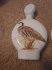 1969 J.W. Dant Milk Glass Decanter Chukar Partridge & Mountain Quail Field Birds — photo 3