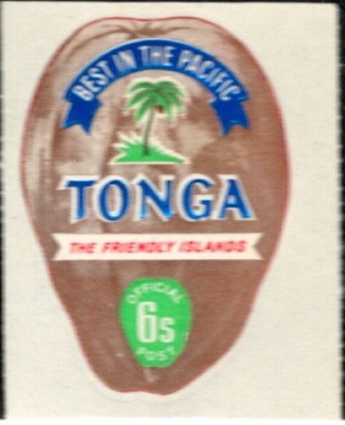 Tonga 1970s Postage STAMP 6 Seniti new SA-332