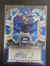 2023 Panini Elite Extra Edition - Hidden Gems Blue #HG-MWD Matthew Wood (AU, RC)