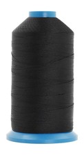 Size 138 420D T135 Bonded Nylon Thread - Black 1250 YDs Tex 135 Heavy Duty Se...