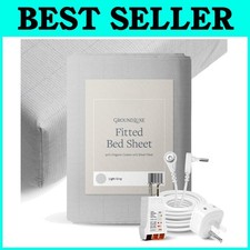 Luxurious Organic Cotton Fitted Sheet for Full Size Bed