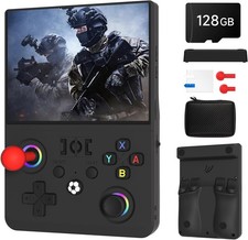 Newest R36MAX Ⅱ 4.5 Inch Retro Handheld Game Console,1024x768 IPS HD Screen,128G