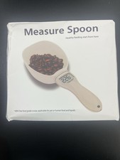 Digital Measuring Spoon with LCD Display, 800g Capacity, Beige