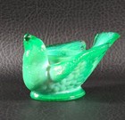 Boyd's Crystal Art Glass BIRD SALT #37 MINT GREEN 9-23-83 Cherry Seed NOS — photo 8